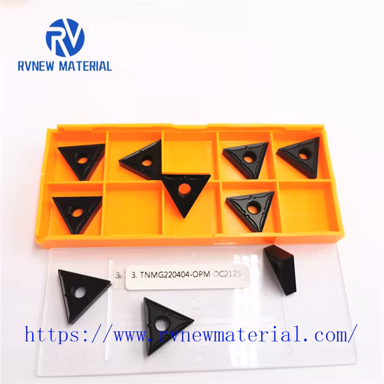 Insertos de torneado general para insertos CNC de carburo de tungsteno Tnmg de acero