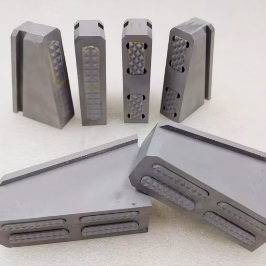 Inserto de mandíbula de portabrocas de carburo de tungsteno para máquina roscadora de tubos