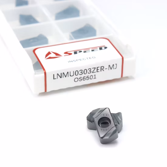 Herramienta de torno de corte CNC, fresa de alimentación rápida, insertos Logu0303, insertos de fresado de alta velocidad